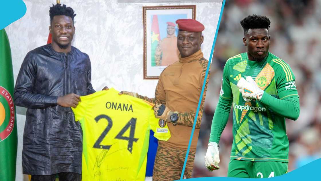 Andre Onana, Burkina Faso, President, Ibrahim Traore, Manchester United. Andre Onana, Burkina Faso, President, Ibrahim Traore, Manchester United.