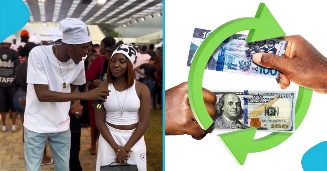 Ghana cedi, Ghanaians, cedi to dollar, TikTok video, dollar exchange rate, cedi exchange rate