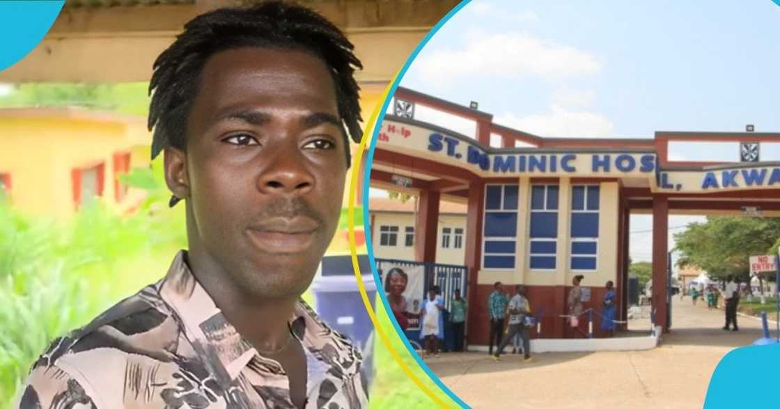 Ghanaian man, hospital toilet fee, St. Dominic Hospital, toilet facilities, GHS, Ghana Ghanaian man, hospital toilet fee, St. Dominic Hospital, toilet facilities, GHS, Ghana