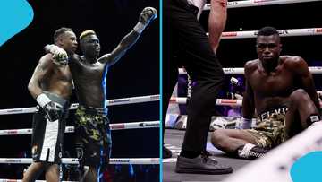 Ghanaian boxer falls short in UK boxing bout, narrowly defeated after 10 rounds: Video