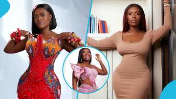 Delay looks ethereal in a pink corseted gown on her 43rd birthday, photos
